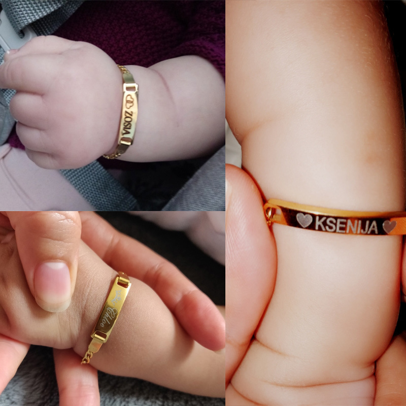 Coordinates Bracelet - Vnox Personalizza Braccialetti con Nome del