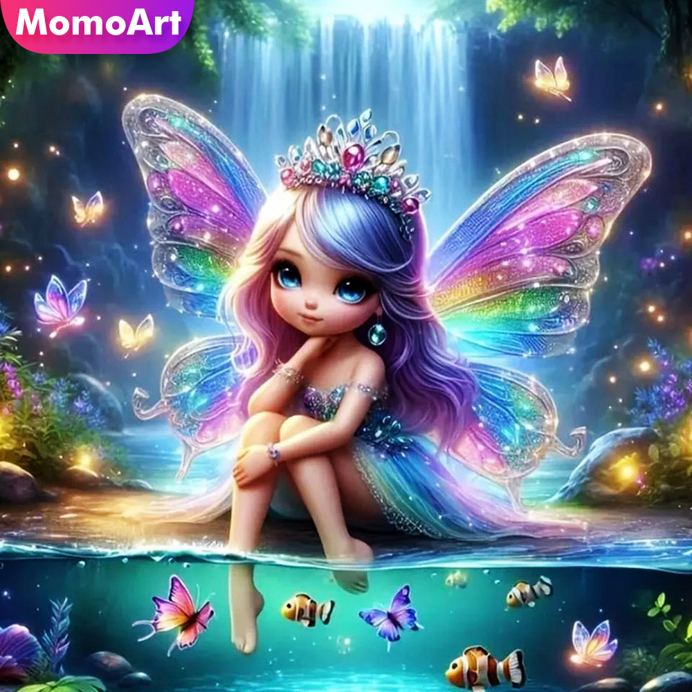 Photo Mosaic Print - Momoart Girl Diamond Mosaic Portrait Nuovo