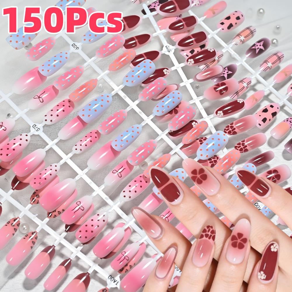 150 Pezzi Unghie Finte Rosa Bl - Pressed Flower Art recensione e prezzo