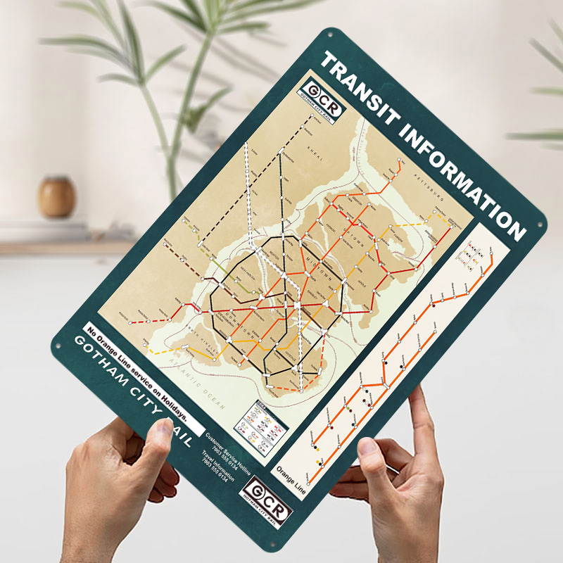 Mappa della città di Gotham Po - Custom Map Poster recensione e prezzo